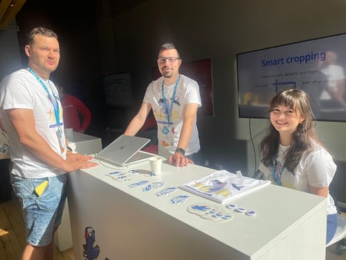 Optimole booth at WCEU24